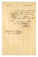 Franklin, Benjamin to Samuel Huntington, 1781 May 03