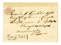 Receipt, 1781 October 14