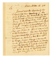 Cushing, Thomas to Benjamin Franklin, 1781 October 26