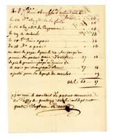 Receipt, 1781 October 14