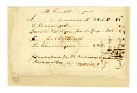 Receipt, 1781 November 18