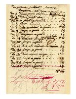 Receipt, 1781 July 30