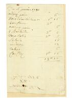 Receipt, 1782 January 16