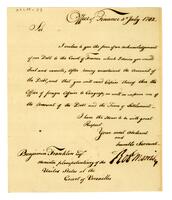 Morris, Robert to Benjamin Franklin, 1782 July 05