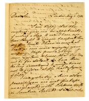 Vaughan, William to Benjamin Franklin, 1782 August 01