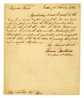 Beckhouse, Thomas to Benjamin Franklin, 1783 February 07