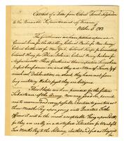 Tilghman, Tench to Robert Morris, 1782 October 05