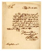 Franklin, Benjamin to G. Johonnot, 1782 December 20