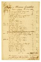 Receipt, 1781 September 15