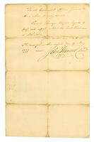 Military Pass issued to Ebenezer Hazard, 1777 May 8