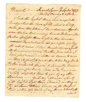 Shippen, Joseph to Jasper Yeates, 1777 September 9