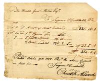 Receipt, 1778 October 19