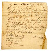 Promissory note from Lewis Lewis, 1778 October 9