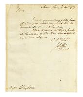 Abeel, James to Richard Claiborne, 1779 January 14