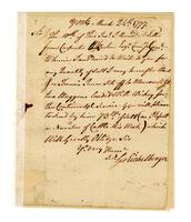 Eichelberger, George to Jacob Shallus, 1779 March 24