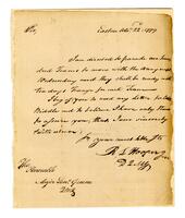 Hooper, Robert Lettis Jr. to Nathanael Greene, 1779 October 22