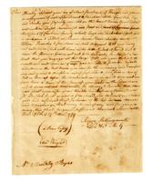 Hollingsworth, Henry to Stanley Byas, 1778 November 29