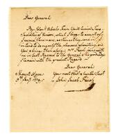 Faesh, John Jacob to Nathanael Greene, 1779 January 9