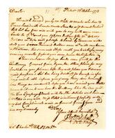 Mitchell, John to Charles Pettit, 1778 October 22