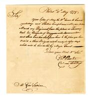 Proctor, Thomas to General Sullivan, 1779 May 15