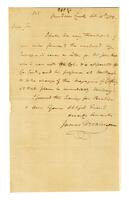 Wilkinson, James to an Unknown recipient, 1779 October 10