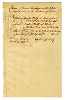 Sheriff, Cornelius Return, 1779 April 30