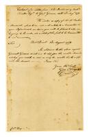 Scudder, Nathaniel to Nathanael Greene, 1779 August 20