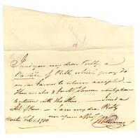 Williams, Jonathan to William Temple Franklin, 1780 February 1