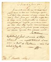 Williams, Jonathan to William Temple Franklin, 1781 January 4