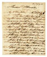 Braxton, George, Jr. to William Temple Franklin, 1780 July 2