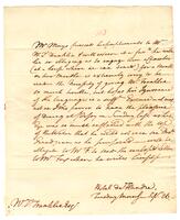 Mayo, Joseph to William Temple Franklin, 1780 September 26