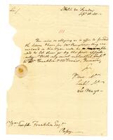 Mayo, Joseph to William Temple Franklin, 1780 September 18