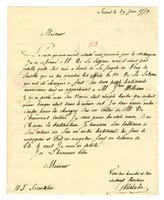 Gourlade, Jacques-Alexandre to William Temple Franklin, 1779 June 29