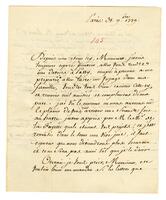 Capitaine du Chesnoy, Michel to William Temple Franklin, 1779 November 31