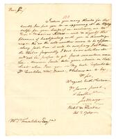 Mayo, Joseph to William Temple Franklin, 1780 October 3