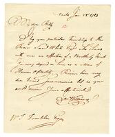 Williams, Jonathan to William Temple Franklin, 1783 January 25