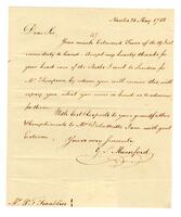 Mumford, Gurdon Saltonstall to William Temple Franklin, 1782 May 24