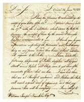 Barclay, Thomas to William Temple Franklin, 1783 January 24