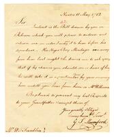 Mumford, Gurdon Saltonstall to William Temple Franklin, 1782 May 18