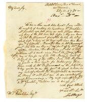 Mayo, Joseph to William Temple Franklin, 1781 July 10