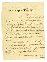 Jay, Sarah Livingston to William Temple Franklin, 1781 October 3