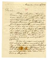 Griffitts, Samuel Powel to William Temple Franklin, 1782 October 31