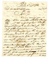 Watson, Elkanah to William Temple Franklin, 1782 September 6