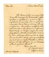 Crafton & Colson to Alexander Delporte, 1776 October 12