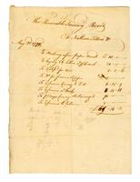 Nathan Sellers statement to the United States Treasury department of expenses for making paper, 1778 May 2