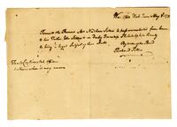 Richard Peters pass to Nathan Sellers to return home 1778 May 3