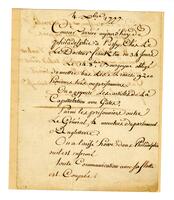 Announcement of surrender of Burgoyne at Saratoga, 1777 December 04