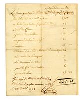 Receipted bill for Benjamin Franklin Bache's schooling, 1778 April 23