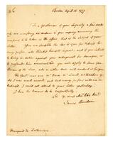 Bowdoin, James to Marquis Lotbinière, 1777 April 16