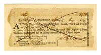 Bill of exchange, 1780 May 15